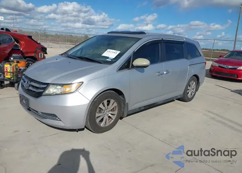 2014 Honda Odyssey Ex-L from USA, damaged, VIN 5FNRL5H68EB081780